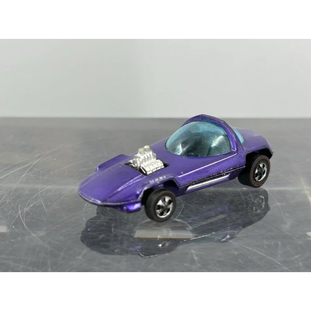 Hot Wheels Redline Silhouette 1967 Purple Gray Interior Made In Hong Kong - Picture 3 of 8